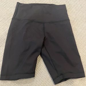 Lululemon Wunder Train High Rise Biker Shorts